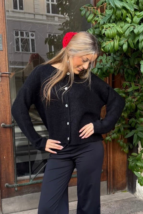 Josefine Mohair Cardigan -Black