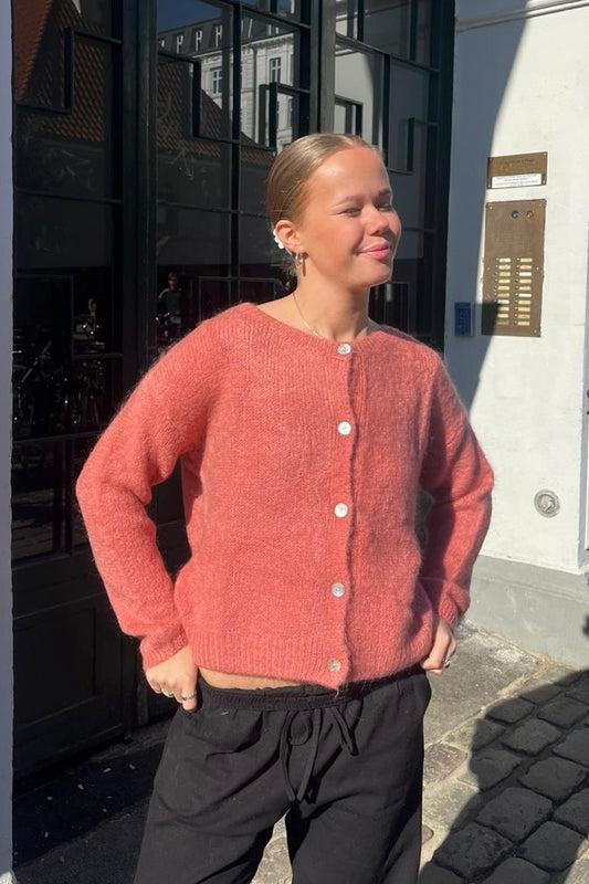 Josefine Mohair Cardigan -Rosa
