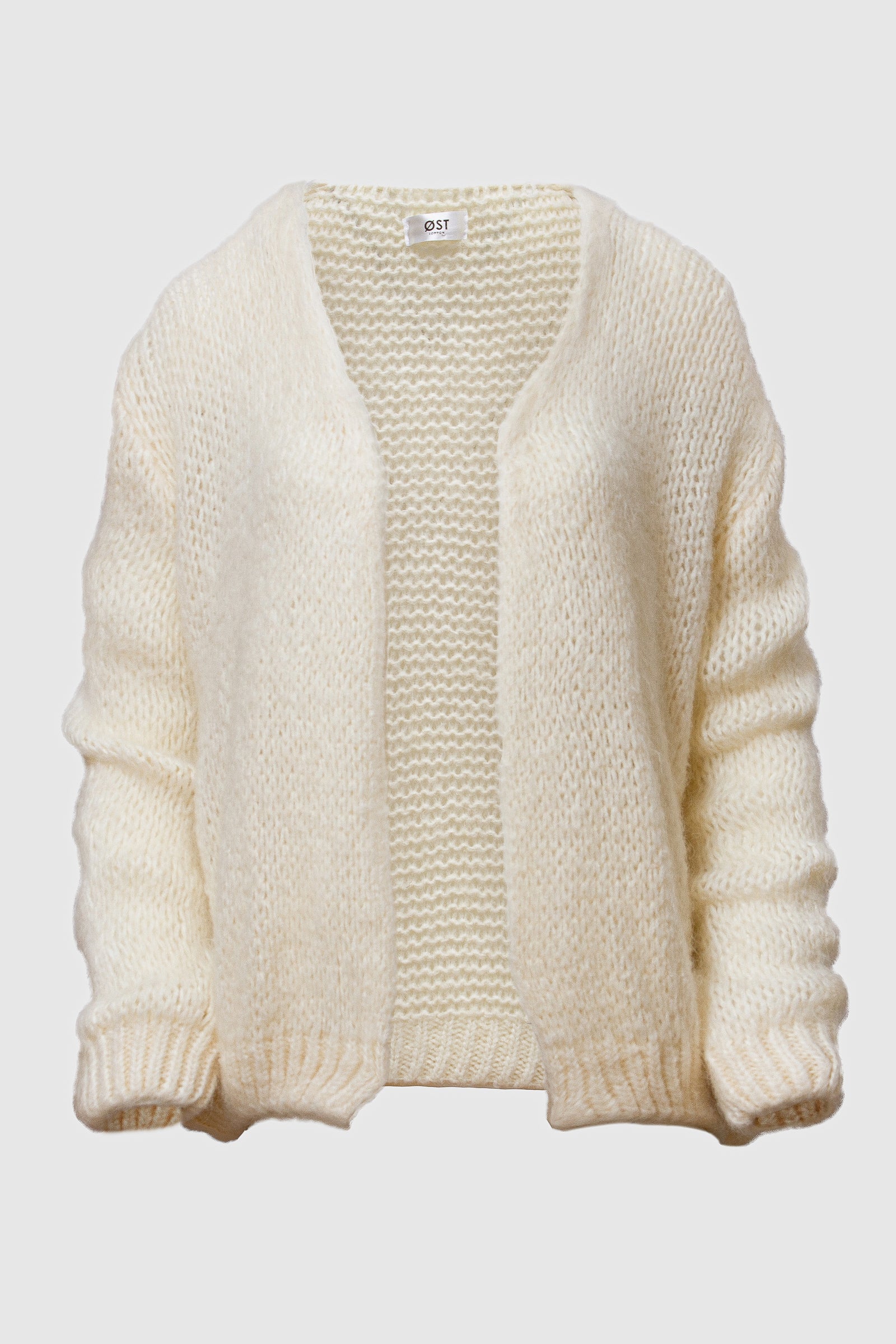 Mohair Cardigan White