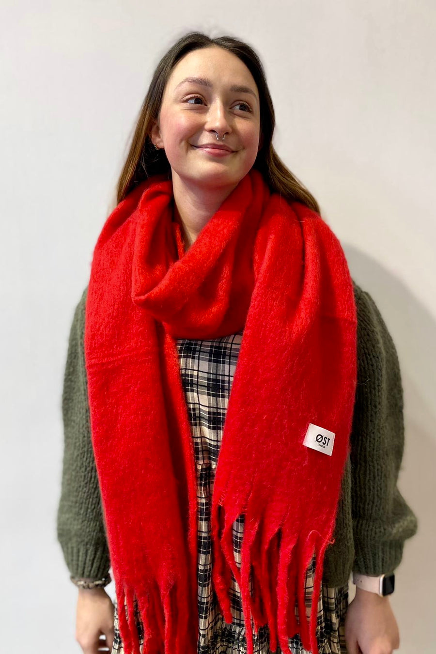 Red Pernille Scarf