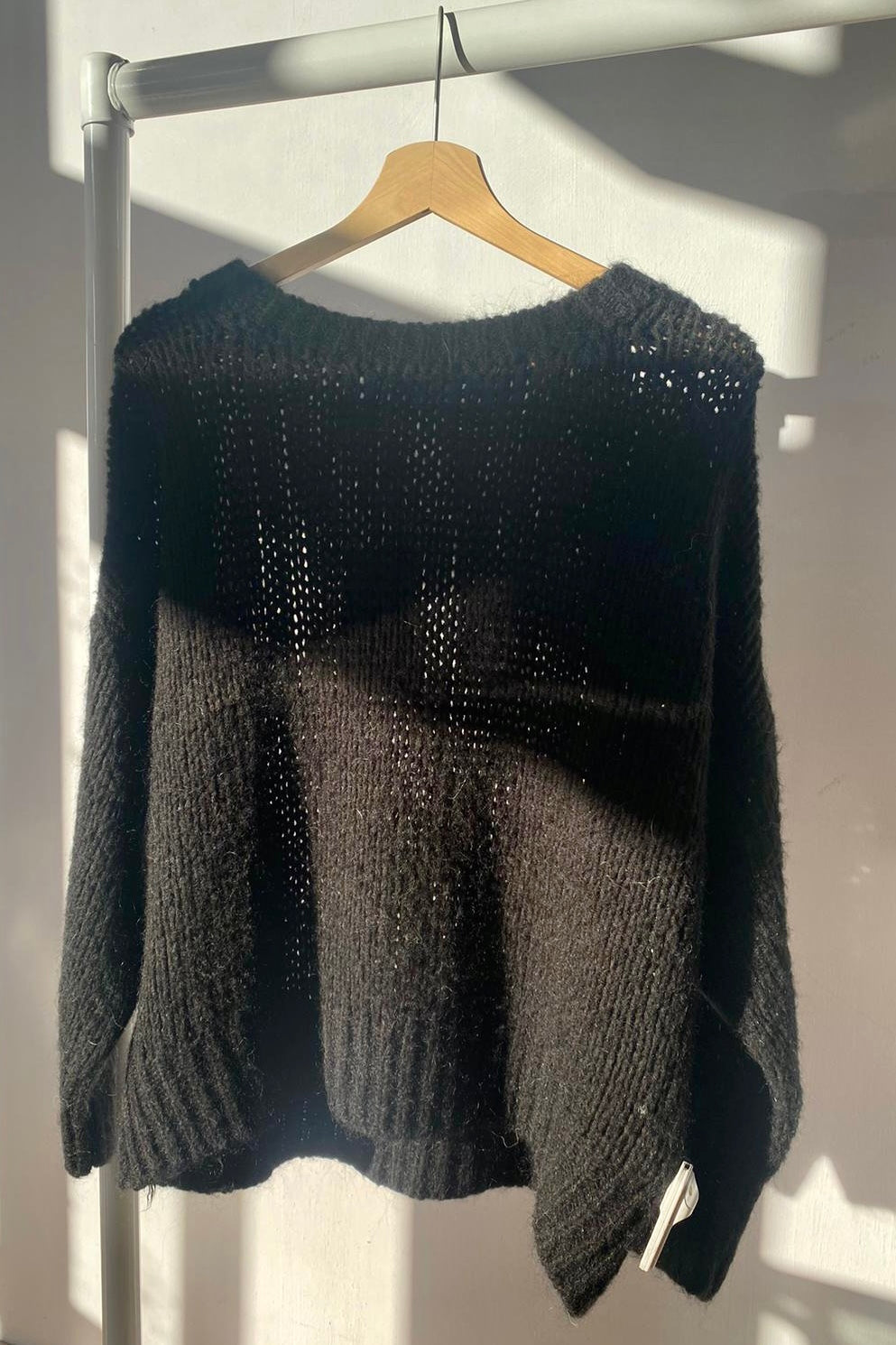 Mohair Jumper round neck Black