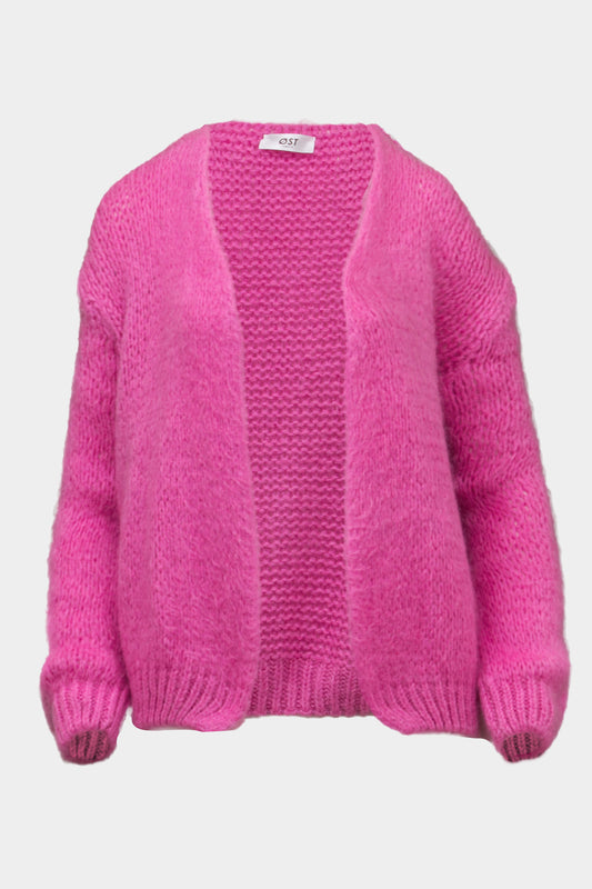 mohair cardigan Pink