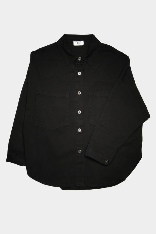 Dea Canvas Work Shirt -Black