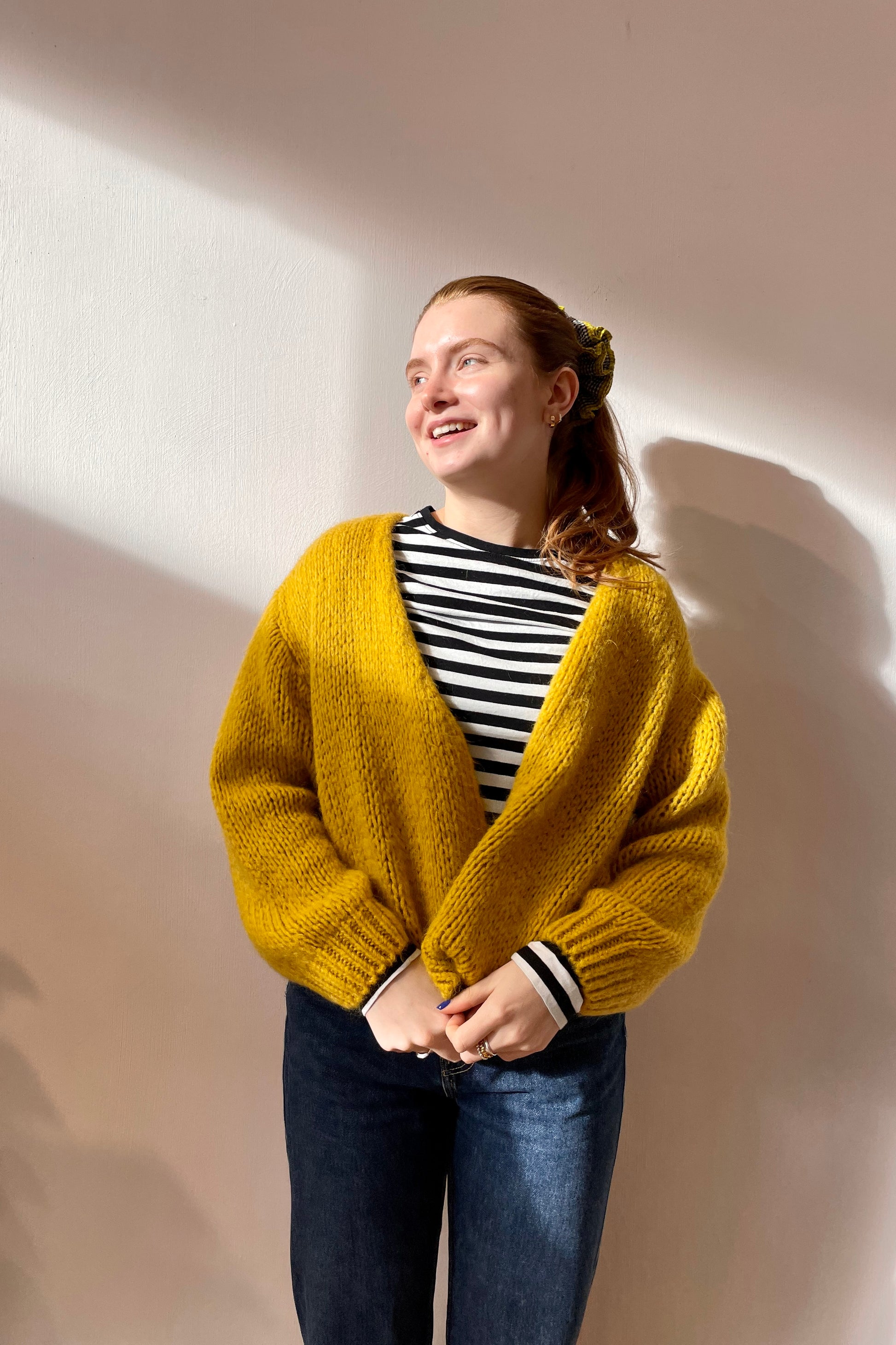 Wool Mustard Mohair Cardigan Mustard Mohair Cardigan Kaoyori