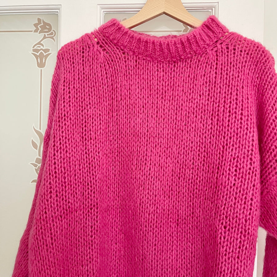Pink mohair sweater 