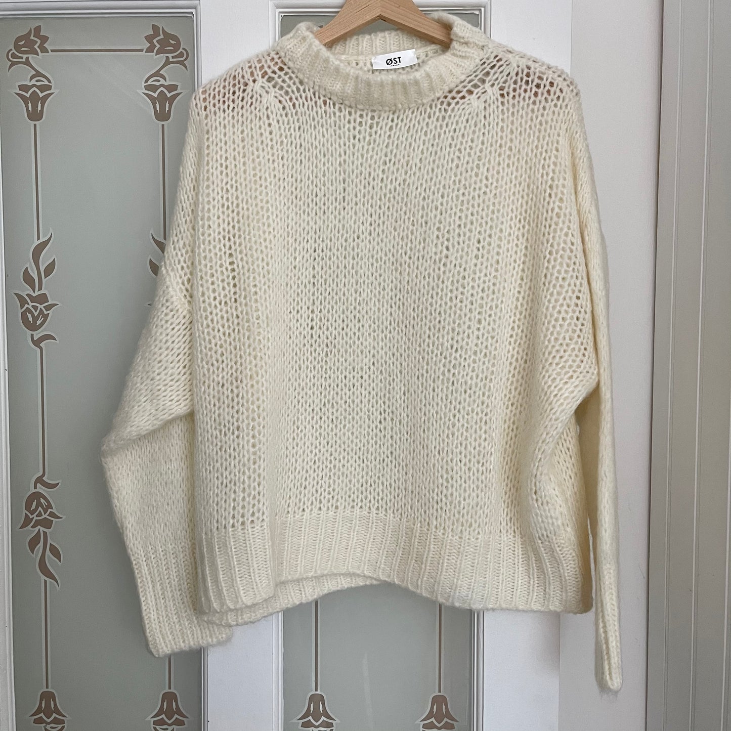 Mohair Jumper round neck White