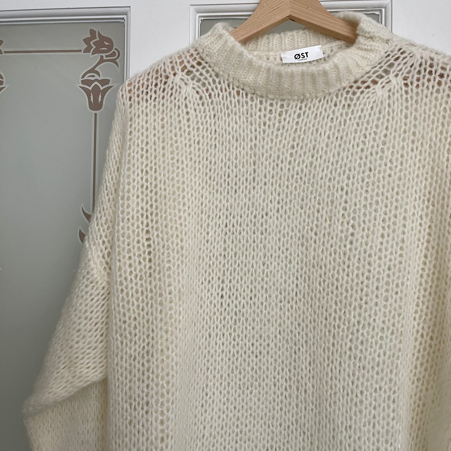 Mohair Jumper round neck White