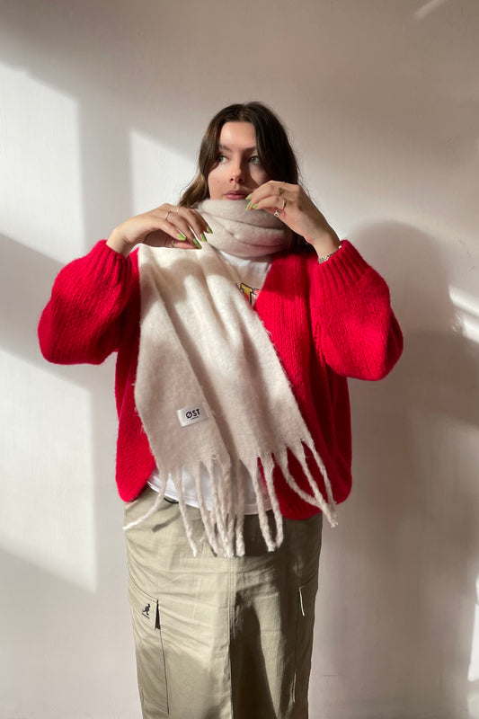 White Pernille Scarf