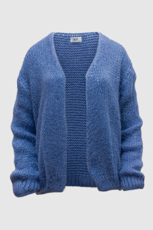 Mohair Cardigan Blue