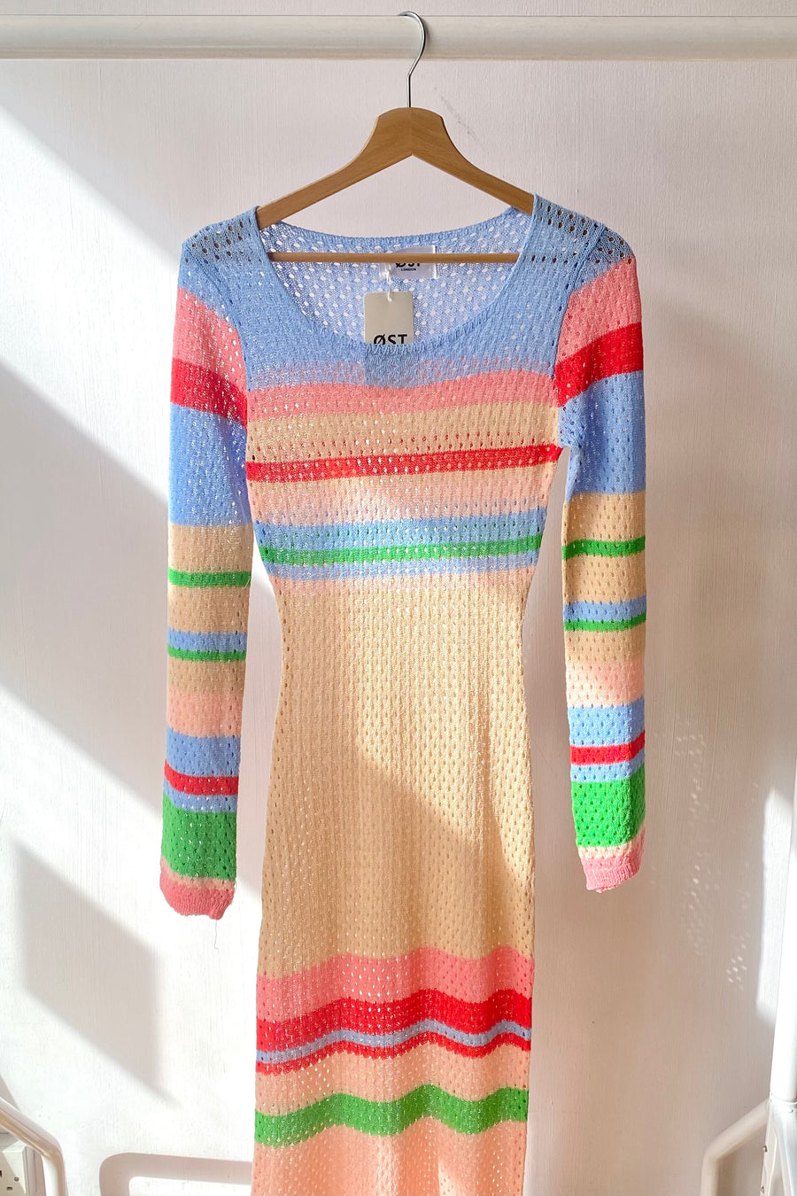 Multicoloured crochet dress